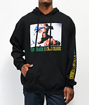 Cross Colours Tupac Blue Bandana Black Hoodie