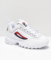 Disruptor II Logo Taping White Shoes from FILA