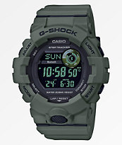 G-Shock GBD800 Dark Olive & Black Digital Watch
