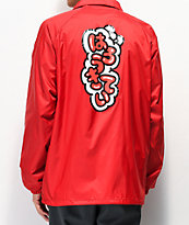 Girl x Hello Kitty 45th Anniversary Katakana Red Coaches Jacket
