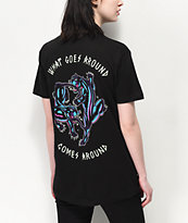 Lurking Class by Sketchy Tank Karma Blacklight Black T-Shirt