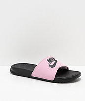 Nike SB Benassi Pink Foam & Black Slide Sandals 