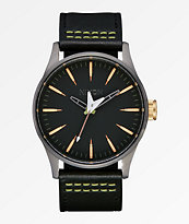 Nixon x Metallica Sentry Leather Seek & Destroy Black Watch