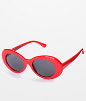Petals and Peacocks Nevermind Red Sunglasses