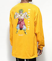 Primitive x Dragon Ball Z Broly Gold Long Sleeve T-Shirt