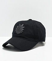 Primitive x Rick and Morty Rick Puff Black Strapback Hat