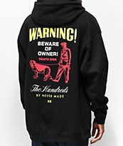 The Hundreds x Never Made Warning Black Hoodie