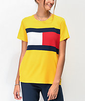 Tommy Hilfiger Flag Block Gold T-Shirt