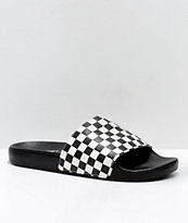 Vans Black & White Checkerboard Slide On Sandals