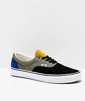 Vans Era Rally Black, Green & Yellow Skate Shoes