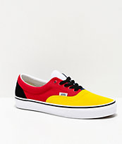 Vans Era Rally Yellow, Red, White & Blue Skate Shoes