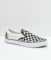 Vans Slip-On Pro zapatos de skate de cuadros negros, blancos