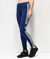adidas Trefoil 3-Stripe Dark Blue Leggings