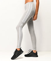 adidas Trefoil 3-Stripe Grey Leggings